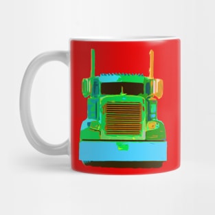 Neon Semi Truck Mug